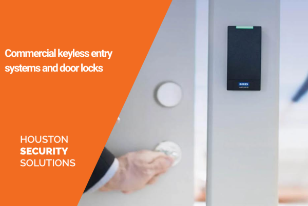 Commercial keyless entry systems and door locks